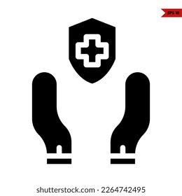 illustration of health glyph icon