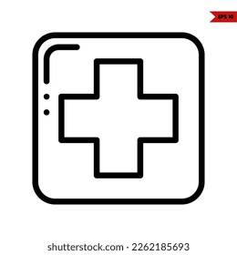illustration of health line icon