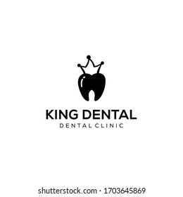 Illustration Health Logo design vector template Dental clinic with crown Logotype