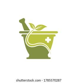 illustration of health logo for medicines or herbs