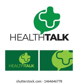 Illustration For Health Talk, Health And Medicare Talking Logo