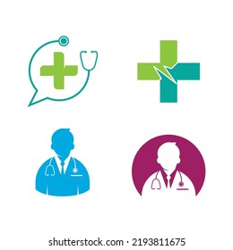 Illustration of health workers,doctor flat design