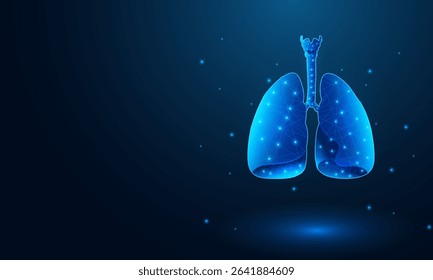 illustration of Healthcare and Medical education background  of Human Lungs for Science Biology study