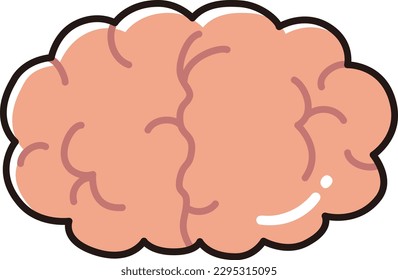 Ilustración de un cerebro saludable
