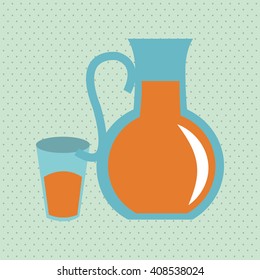 Illustration of healthy food, vector design, food and nutrition related