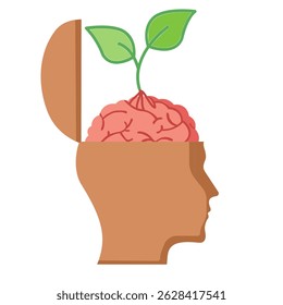 illustration A healthy mind is fertile ground for personal growth and hope