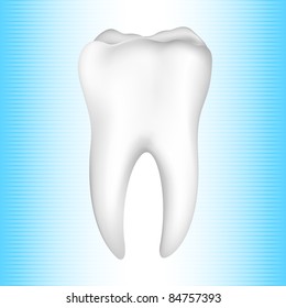 illustration of healthy tooth on abstract background