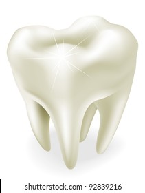 An illustration of a healthy wisdom tooth or molar