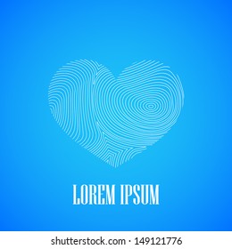illustration with a heart