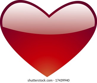 Illustration of heart against the white background