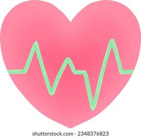 Illustration of a heart beat