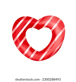Illustration of heart for commercial promotion, decorating work, and more.