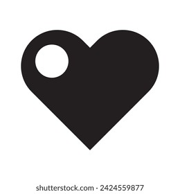 Illustration heart icon, a stylish and modern design in high-quality JPG. Perfect for expressing love in digital and print media.