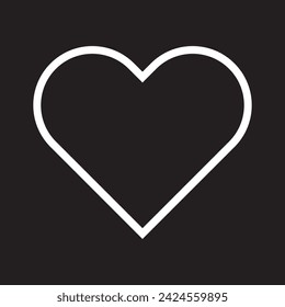 Illustration heart icon, a stylish and modern design in high-quality JPG. Perfect for expressing love in digital and print media.