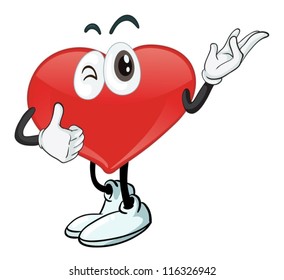 illustration of a heart on a white background