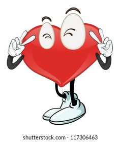 illustration of a heart on a white background