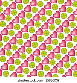 Illustration of a heart pattern background (vector).