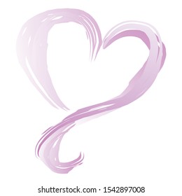 illustration of a heart with soft colors in vector form