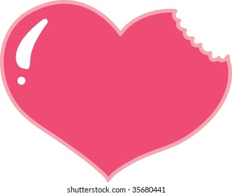 illustration of heart symbol on white