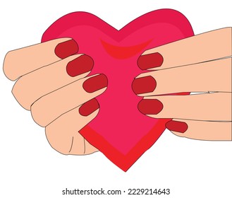 illustration a heart that one holds to give to a partner make valentine's day more romantic