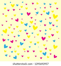 illustration with hearts
