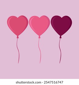 illustration of a heart-shaped balloon