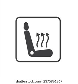 illustration of heater seat, vector art.