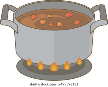
Ilustración del arroz de curry caliente