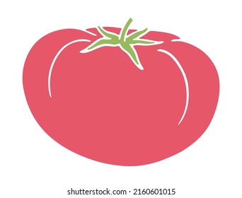 Ilustración de un tomate de flores