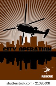 illustration of helicopter