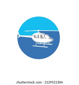 illustration of helicopter, vector art.