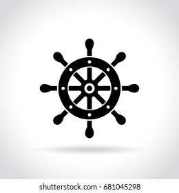 Illustration of helm icon on white background