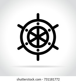 Illustration of helm icon on white background