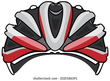 illustration of helmet for cycling