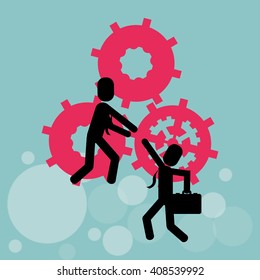 Illustration of help and support, editable vector