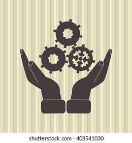 Illustration of help and support, editable vector