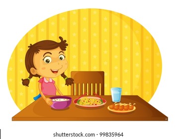 Illustration of helping at home concept