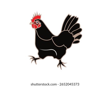 Illustration. hen vector, chicken vector..