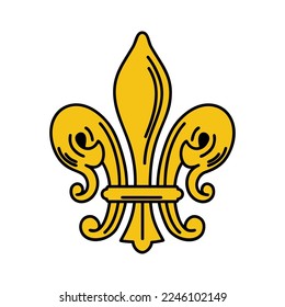 ILLUSTRATION HERALDIC SYMBOL OF THE FLOWER OF LIS