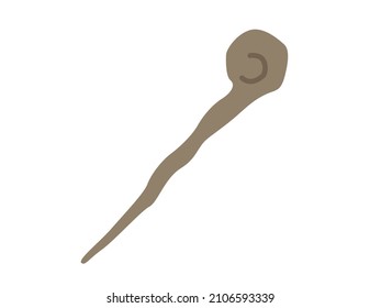 Illustration of a hermit's wand.