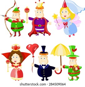 Illustration of heroes of fairy tales