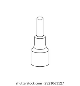 The Illustration of Hexagon socket.