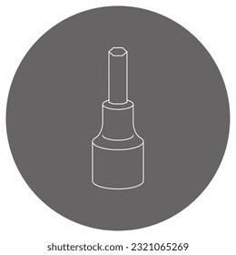 Illustration of a hexagon socket.