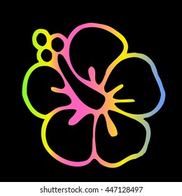 Illustration of a hibiscus flower