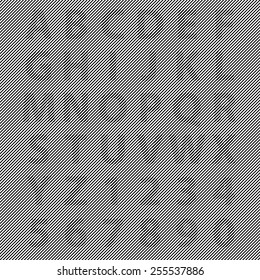 Illustration of hidden text in the lines