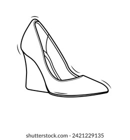 The Illustration of High Heels Bold