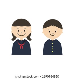 Ilustración de estudiante de secundaria.