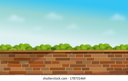 Illustration of a high stonewall