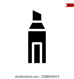illustration of highlighter glyph icon 