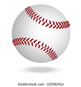 illustration of highly rendered baseballs, isolated in white background.